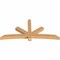 Ekena Millwork Alberta Smooth Timber Gable Bracket, Western Red Cedar, 96"W x 44"H x 5 1/2"D x 5 1/2"F, 11/12 Pitch GBW096X44X0606ALB00SWR - alternate 2